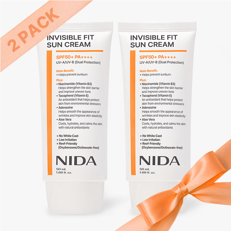 NIDA Invisible Fit Sun Cream (Korean Formula, SPF50+, PA++++) (Global Version)